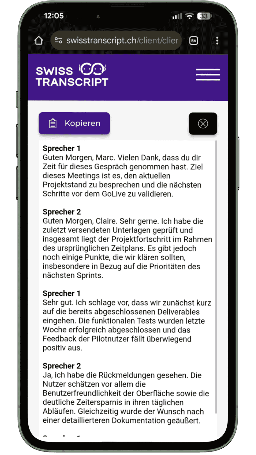 Transkriptionsbeispiel